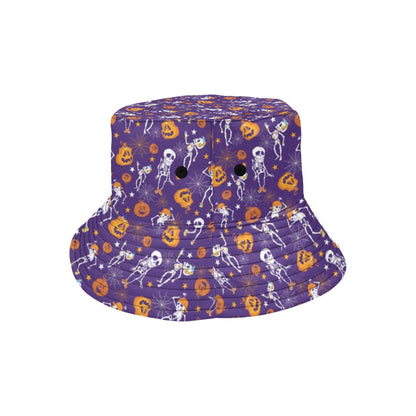 Skeleton Halloween Dance Print Design LKS304 Unisex Bucket Hat