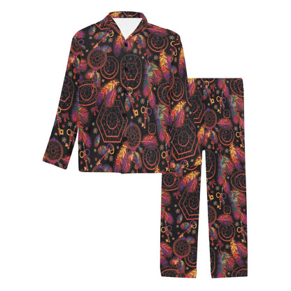 Dream catcher native american Men's Long Pajama Set