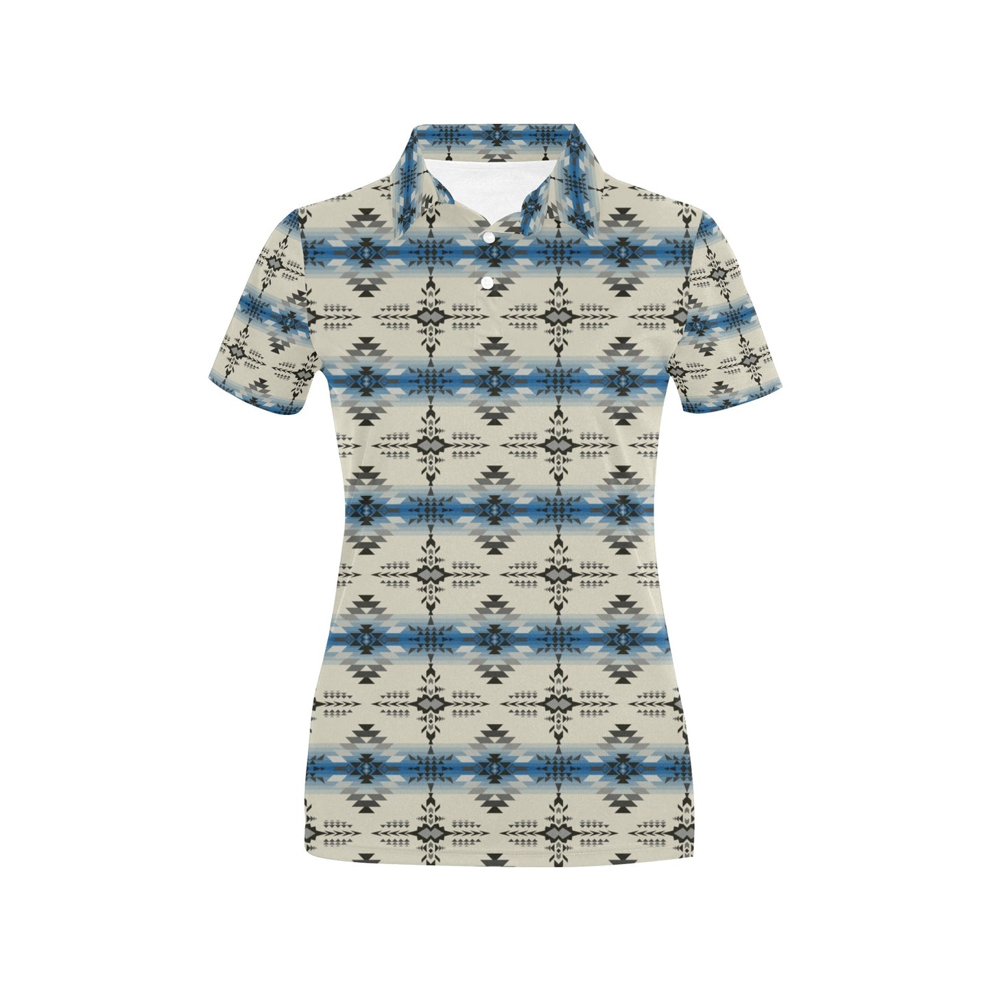 Southwest Pattern Print Design LKS304 Women's Polo Shirt