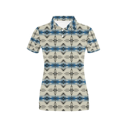 Southwest Pattern Print Design LKS304 Women's Polo Shirt