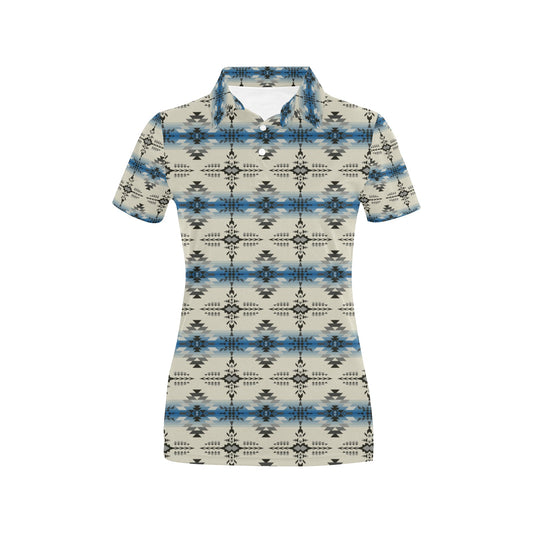 Southwest Pattern Print Design LKS304 Women's Polo Shirt
