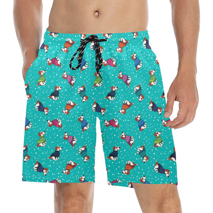 Russell Terriers Print Design LKS309 Men's Swim Trunks Beach Shorts