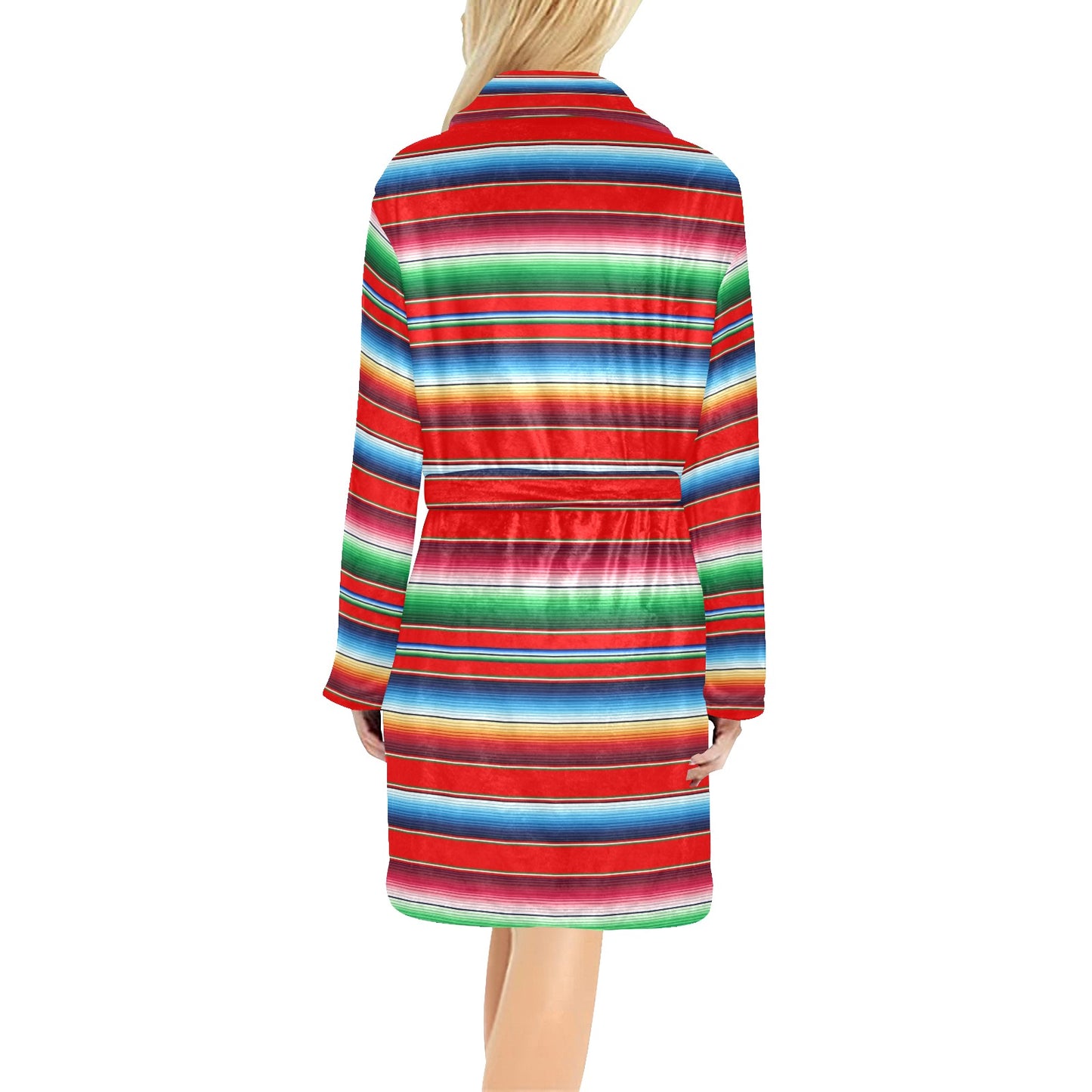 Serape Print Women's Fleece Robe