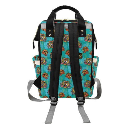 Tattoo Tiger Head Print Design LKS304 Diaper Bag Backpack