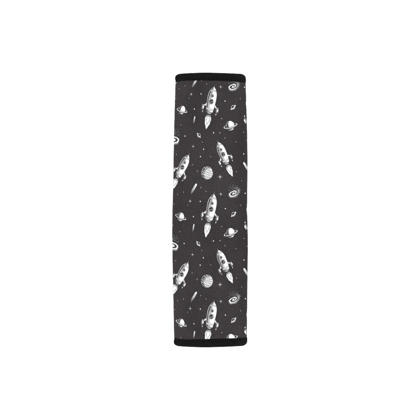 Space Rocket Print Design LKS303 Car Seat Belt Cover