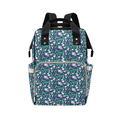 Sweet Pea Print Design LKS303 Diaper Bag Backpack