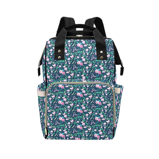 Sweet Pea Print Design LKS303 Diaper Bag Backpack