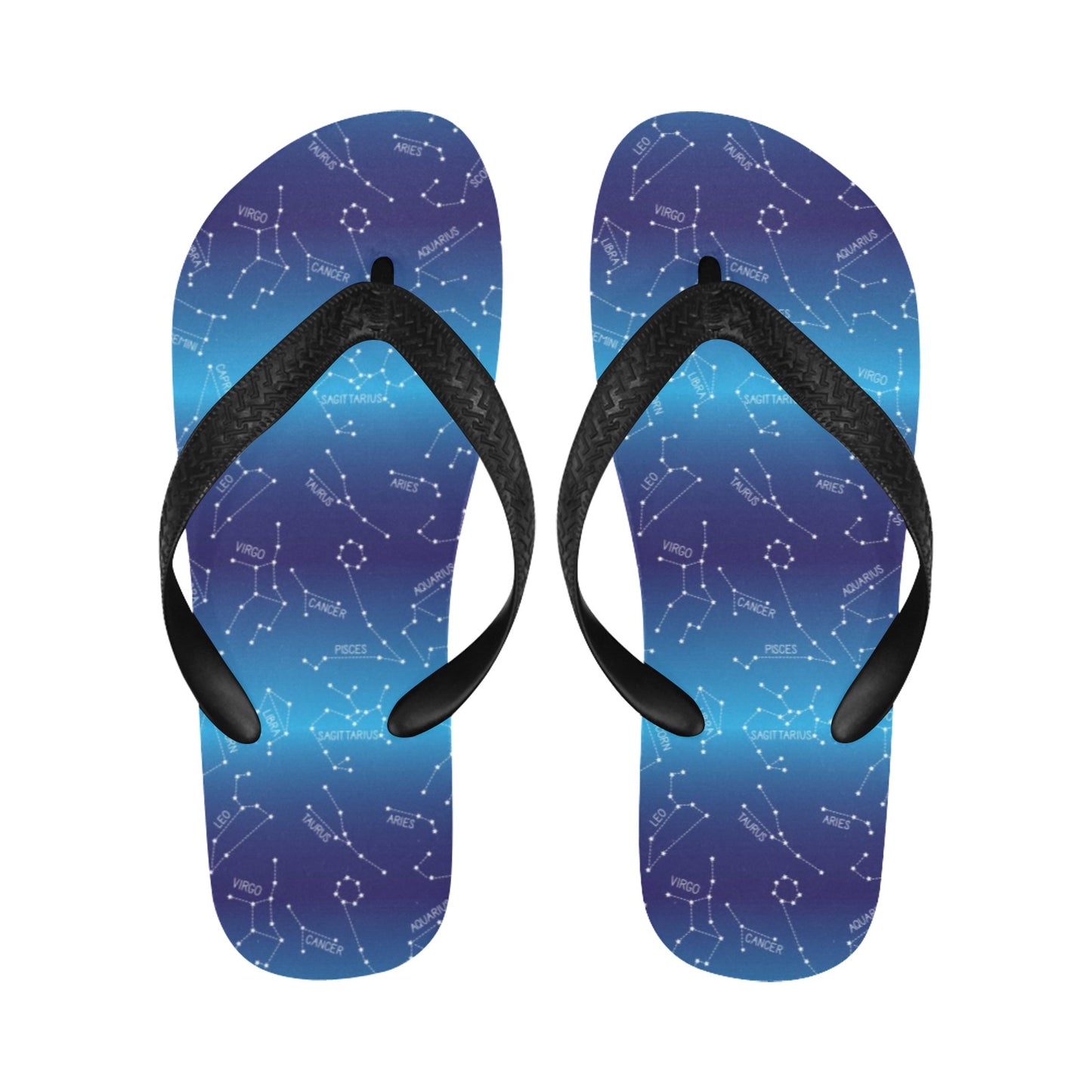 Virgo Print Design LKS302 Flip Flops