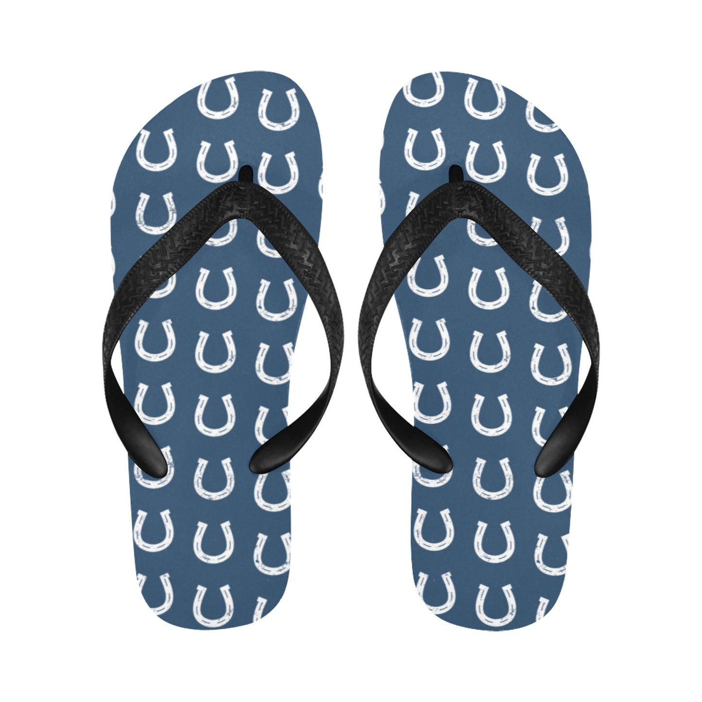 Horseshoe Print Design LKS301 Flip Flops