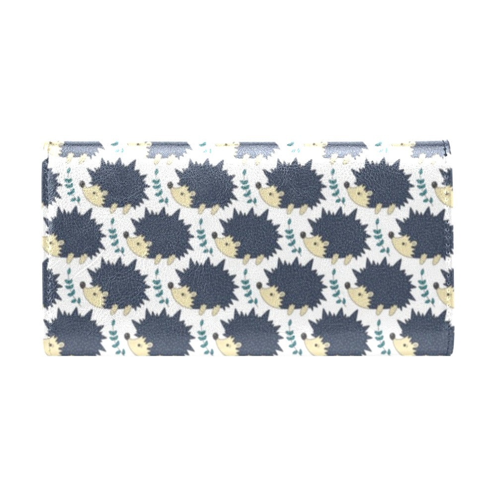 Hedgehog Print Design LKS401 Women's Trifold Wallet