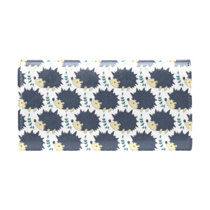 Hedgehog Print Design LKS401 Women's Trifold Wallet