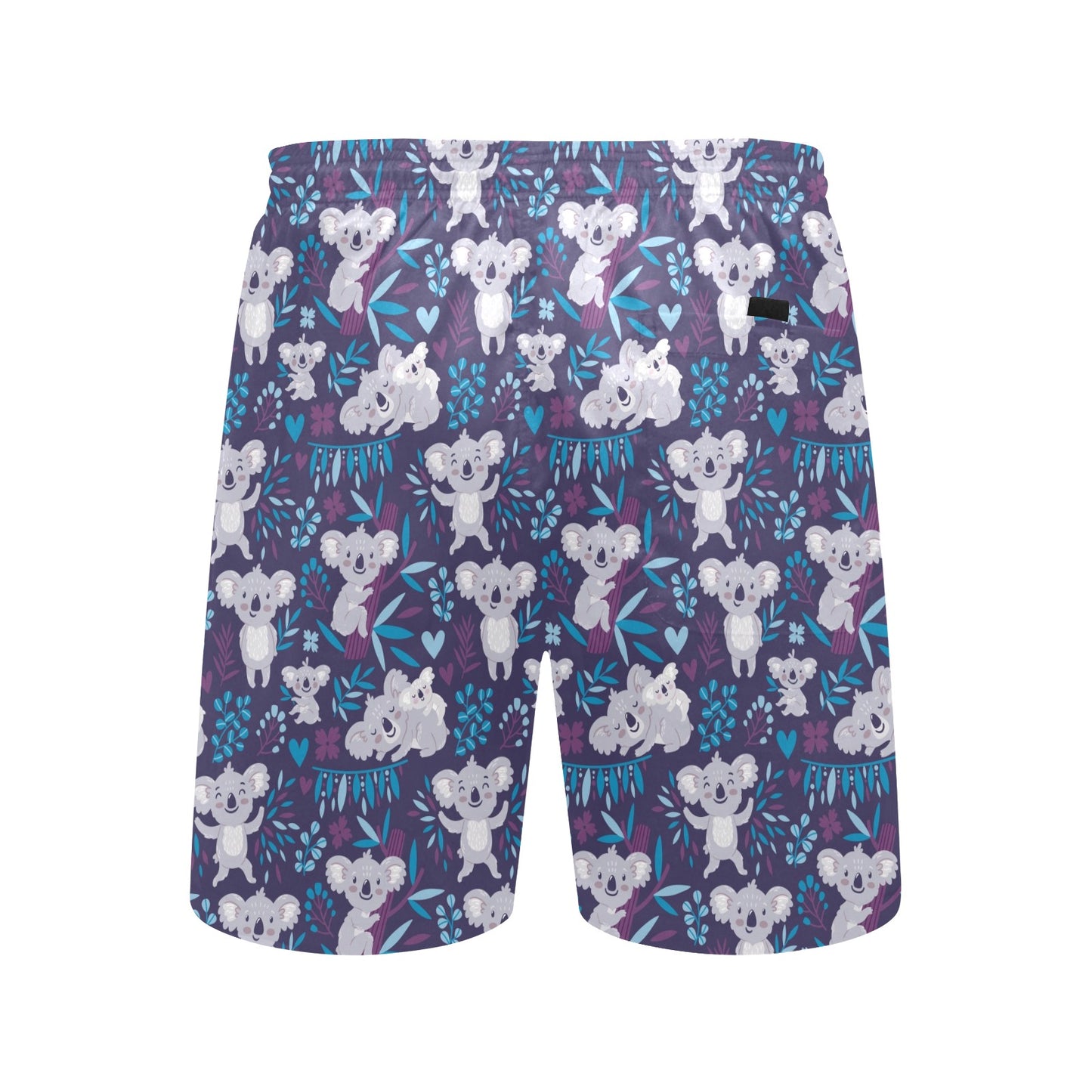 Koala Cute Themed Design Print Men's Swim Trunks Beach Shorts