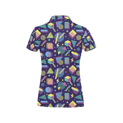 Geometric Print Design LKS401 Women's Polo Shirt