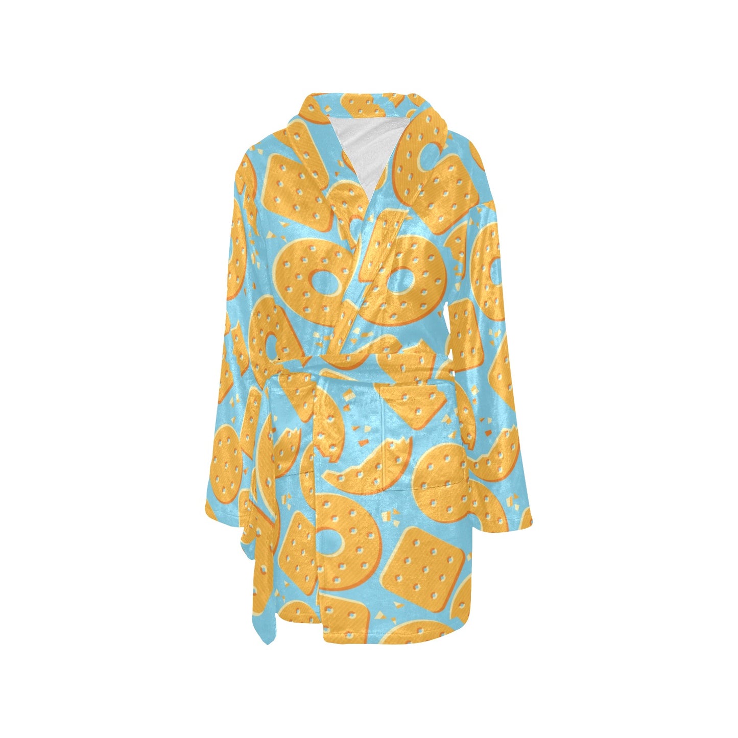Cracker Pattern Print Design 02 Women's Fleece Robe