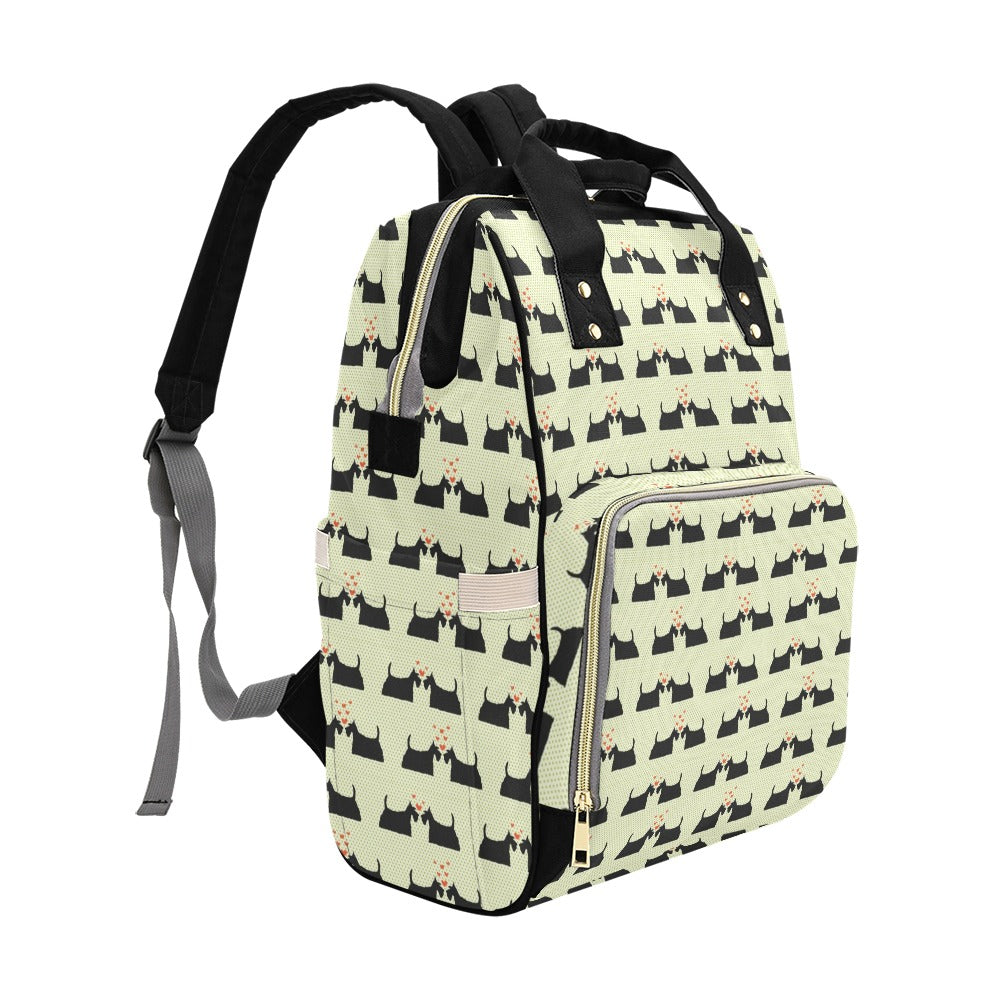 Scottish Terriers Print Design LKS304 Diaper Bag Backpack