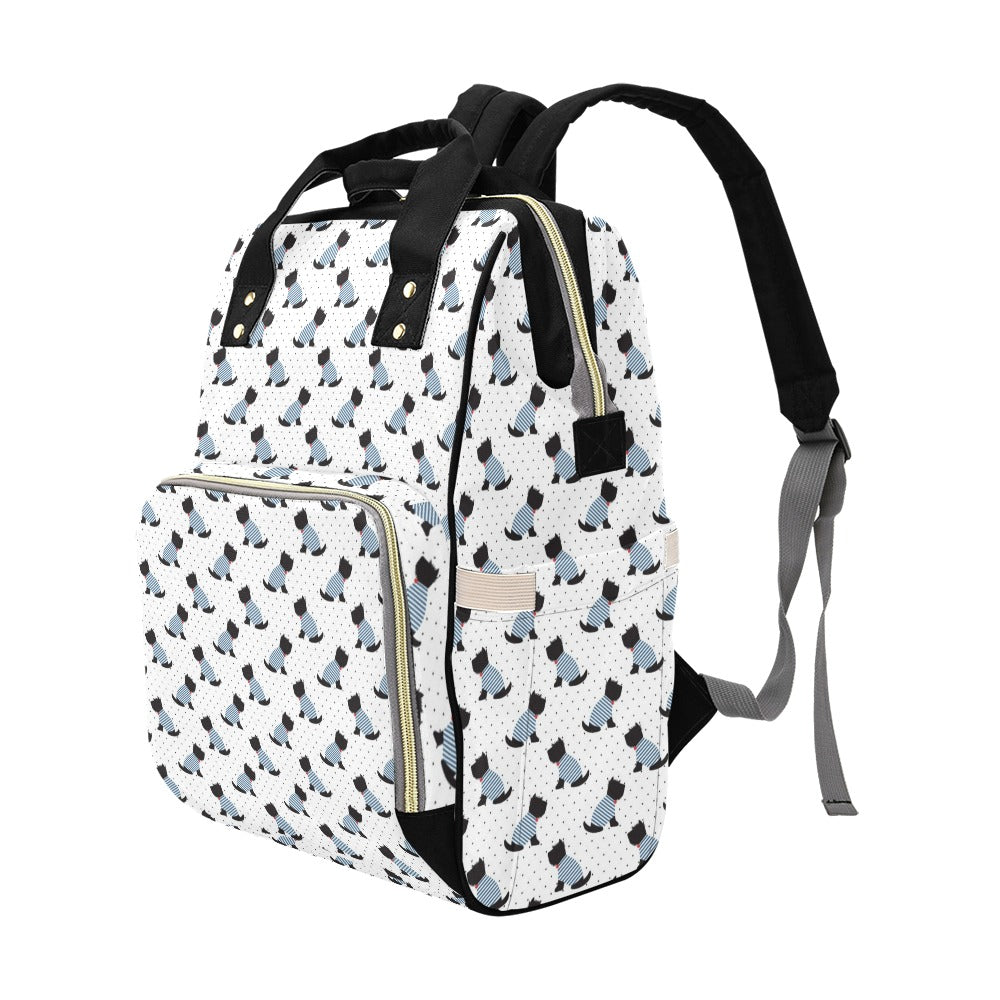 Scottish Terriers Print Design LKS3013 Diaper Bag Backpack