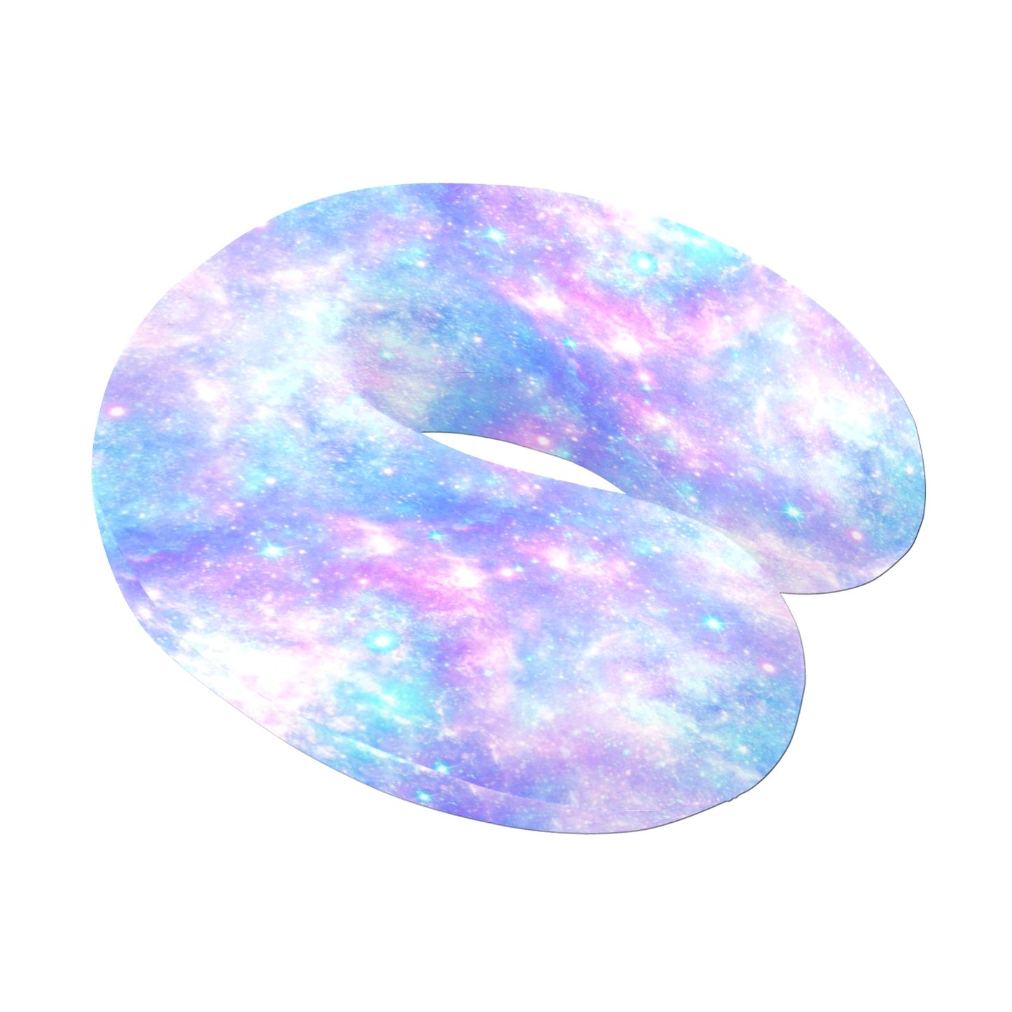 Galaxy Stardust Pastel Color Print U-Shaped Travel Neck Pillow