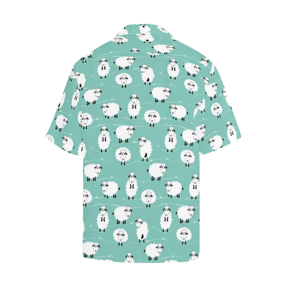 Sheep Print Design LKS404 Men's Men's Hawaiian Shirt