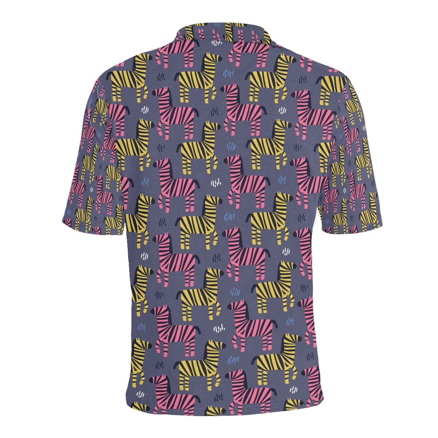 Zebra Print Design LKS303 Men Polo Shirt