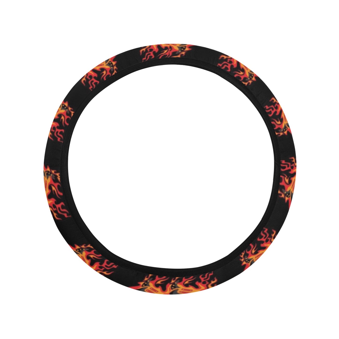 Electric Guitar Print Design LKS406 Steering Wheel Cover with Elastic Edge