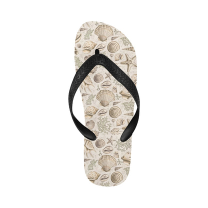 Seashell Print Design LKS304 Flip Flops