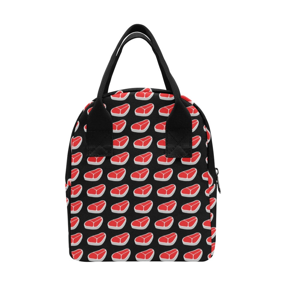 Steak Print Design LKS303 Insulated Lunch Bag