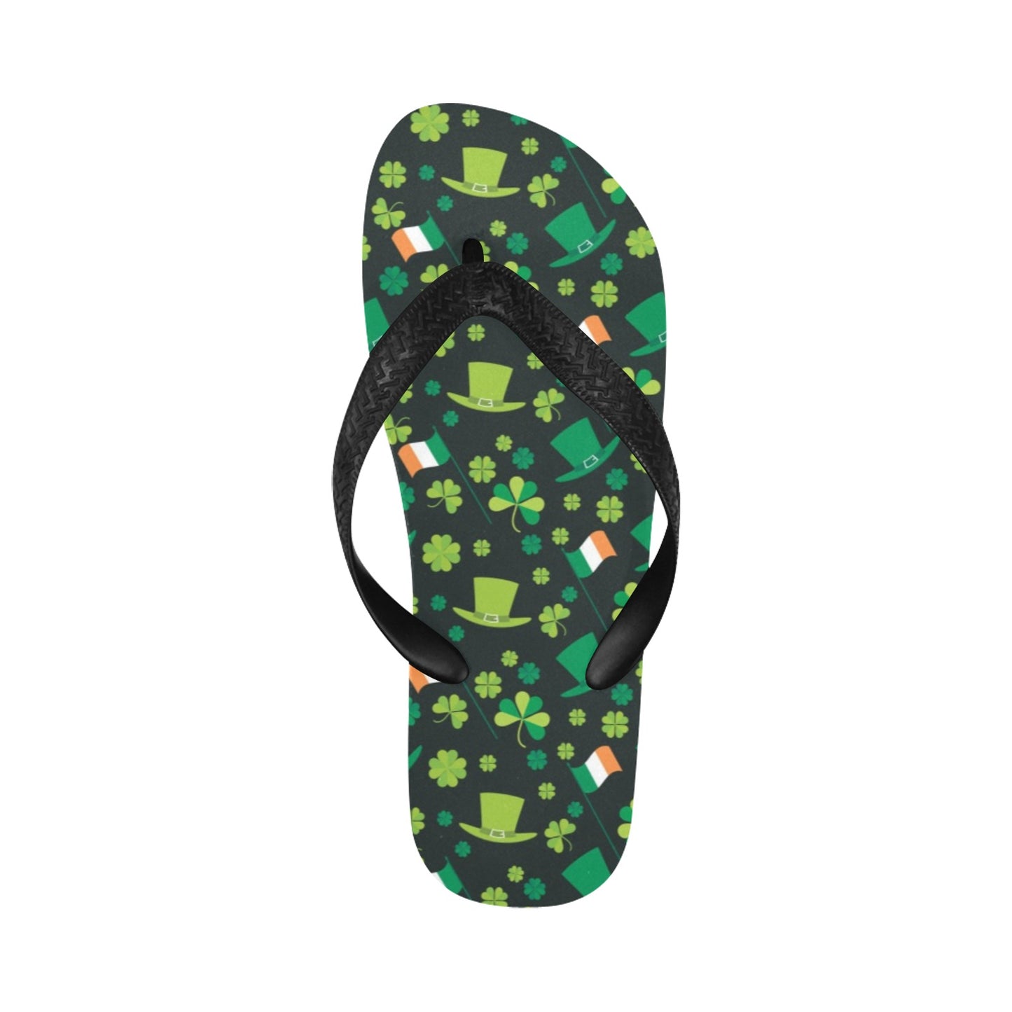 Shamrock Saint Patrick's Day Print Design LKS304 Flip Flops