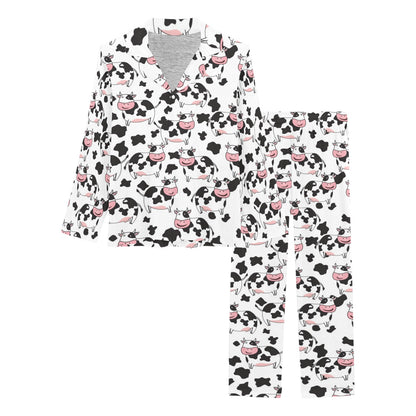 Cow Pattern Print Design 02 Women's Long Pajama Set