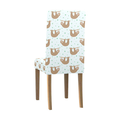 Sloth Print Design LKS308 Dining Chair Slipcover