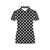 Polka Dot Black White Pattern Print Design 03 Women's Polo Shirt