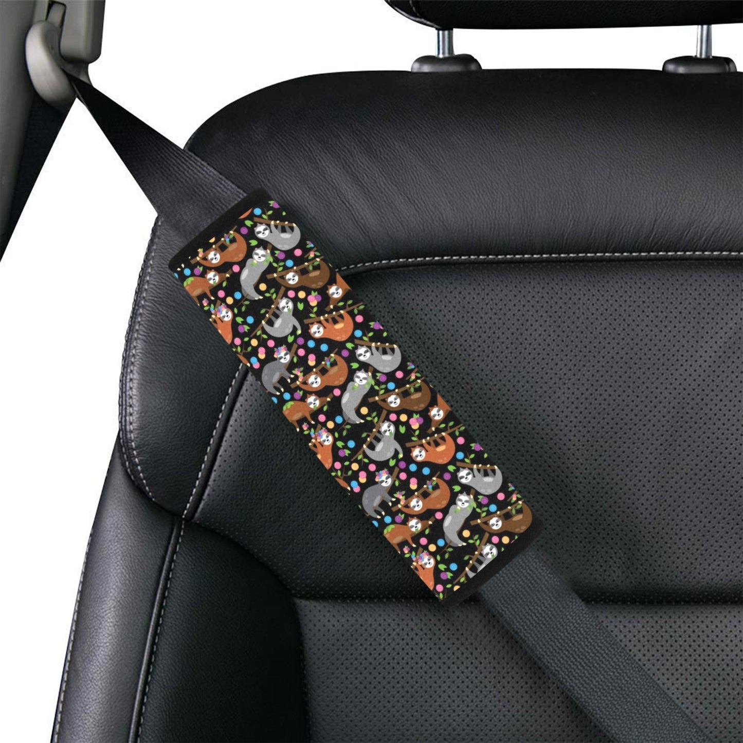 Sloth Print Design LKS306 Car Seat Belt Cover