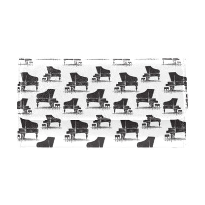 Piano Print Design LKS401 Women's Trifold Wallet