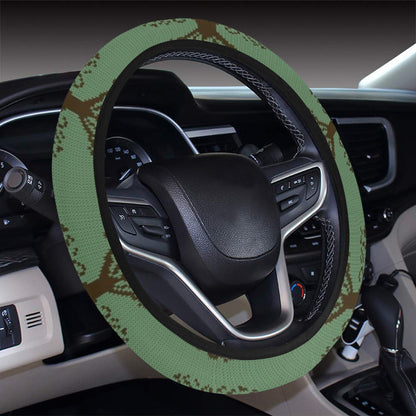 Tree Of Life Knit Style Print Design LKS301 Steering Wheel Cover with Elastic Edge