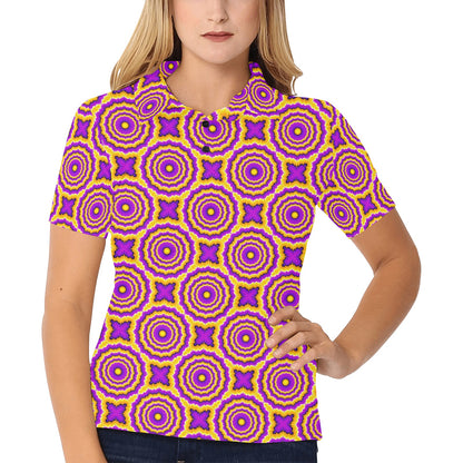 Optical illusion Expansion Women's Polo Shirt