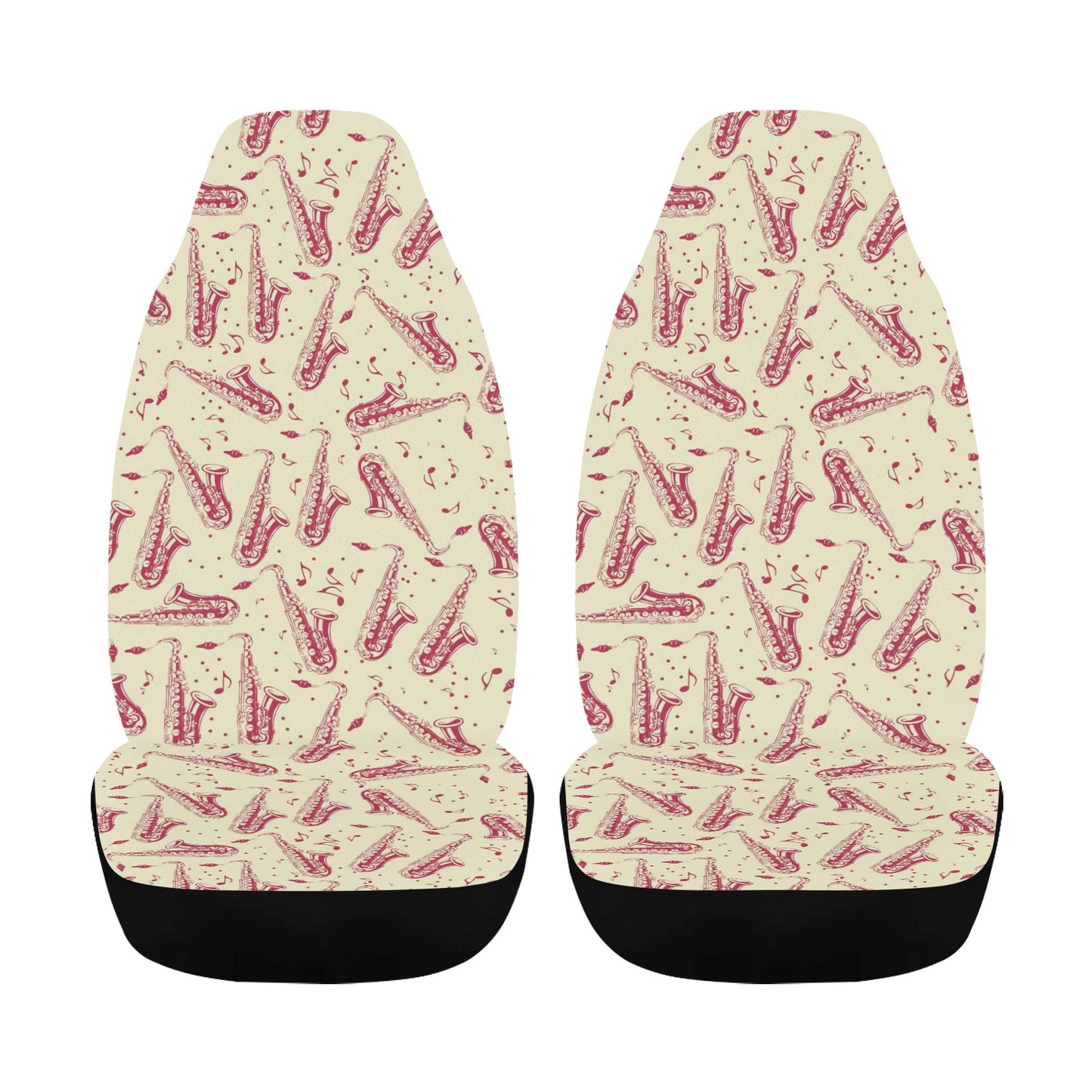 Saxophone Print Design LKS402 Car Seat Covers