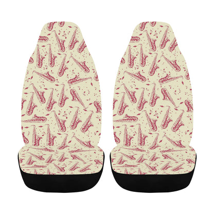 Saxophone Print Design LKS402 Car Seat Covers