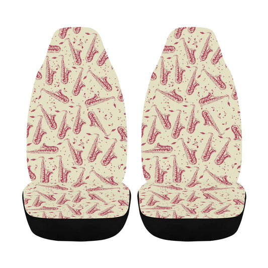 Saxophone Print Design LKS402 Car Seat Covers