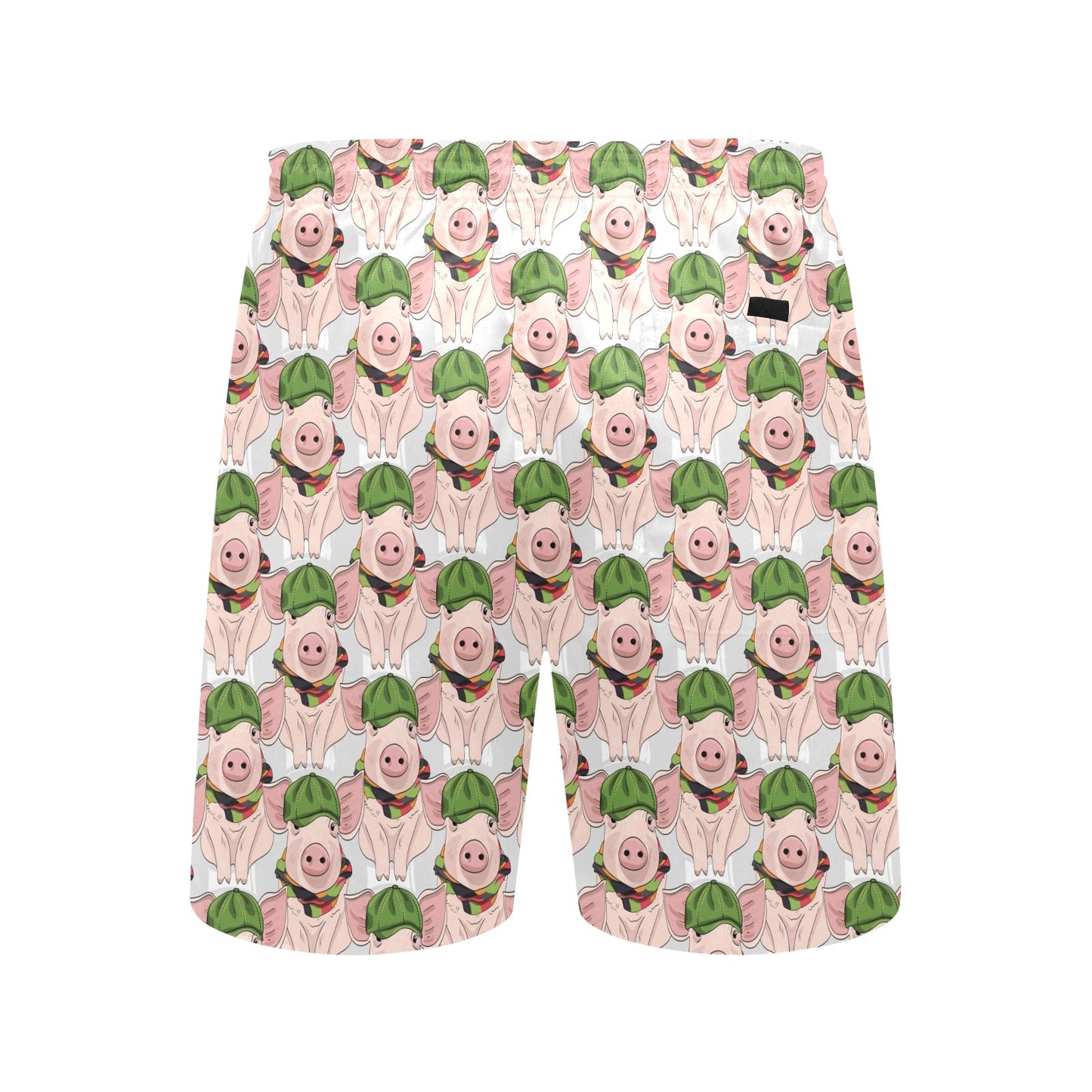 Pig Print Design LKS403 Men's Swim Trunks Beach Shorts