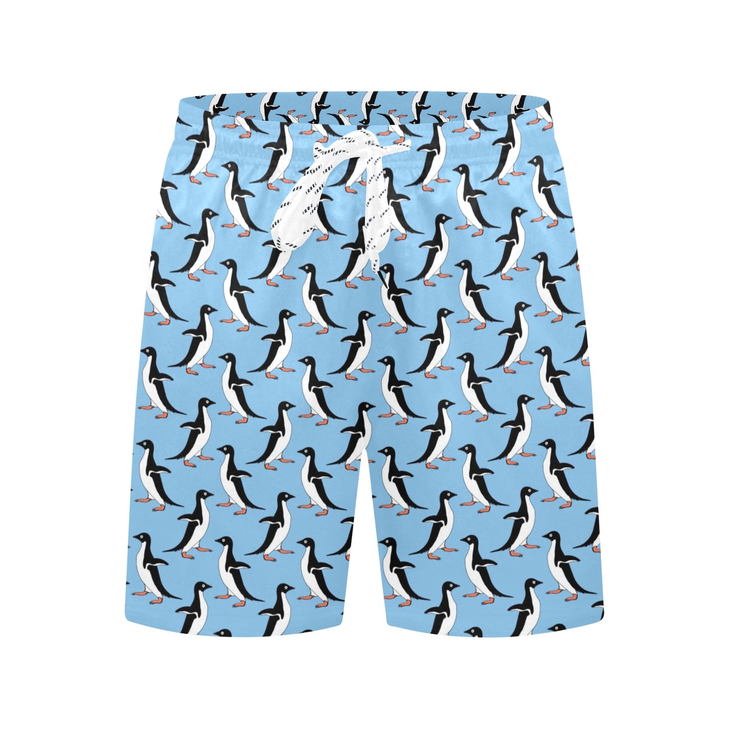 Penguin Dance Pattern Men's Swim Trunks Beach Shorts