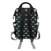 School Bus Print Design LKS304 Diaper Bag Backpack