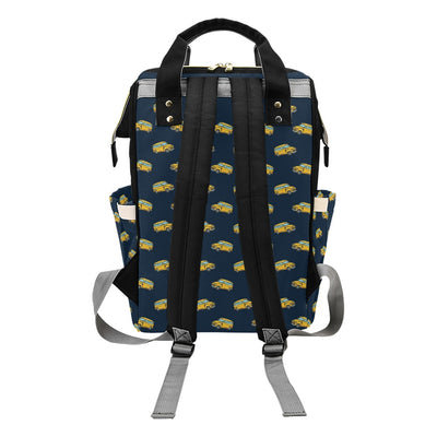 School Bus Print Design LKS304 Diaper Bag Backpack