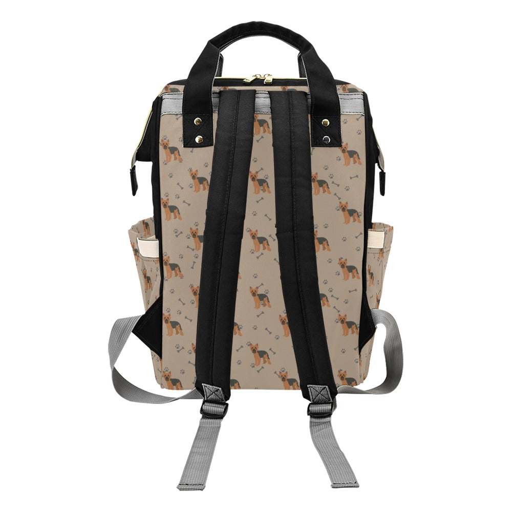 Yorkshire Terriers Print Design LKS305 Diaper Bag Backpack