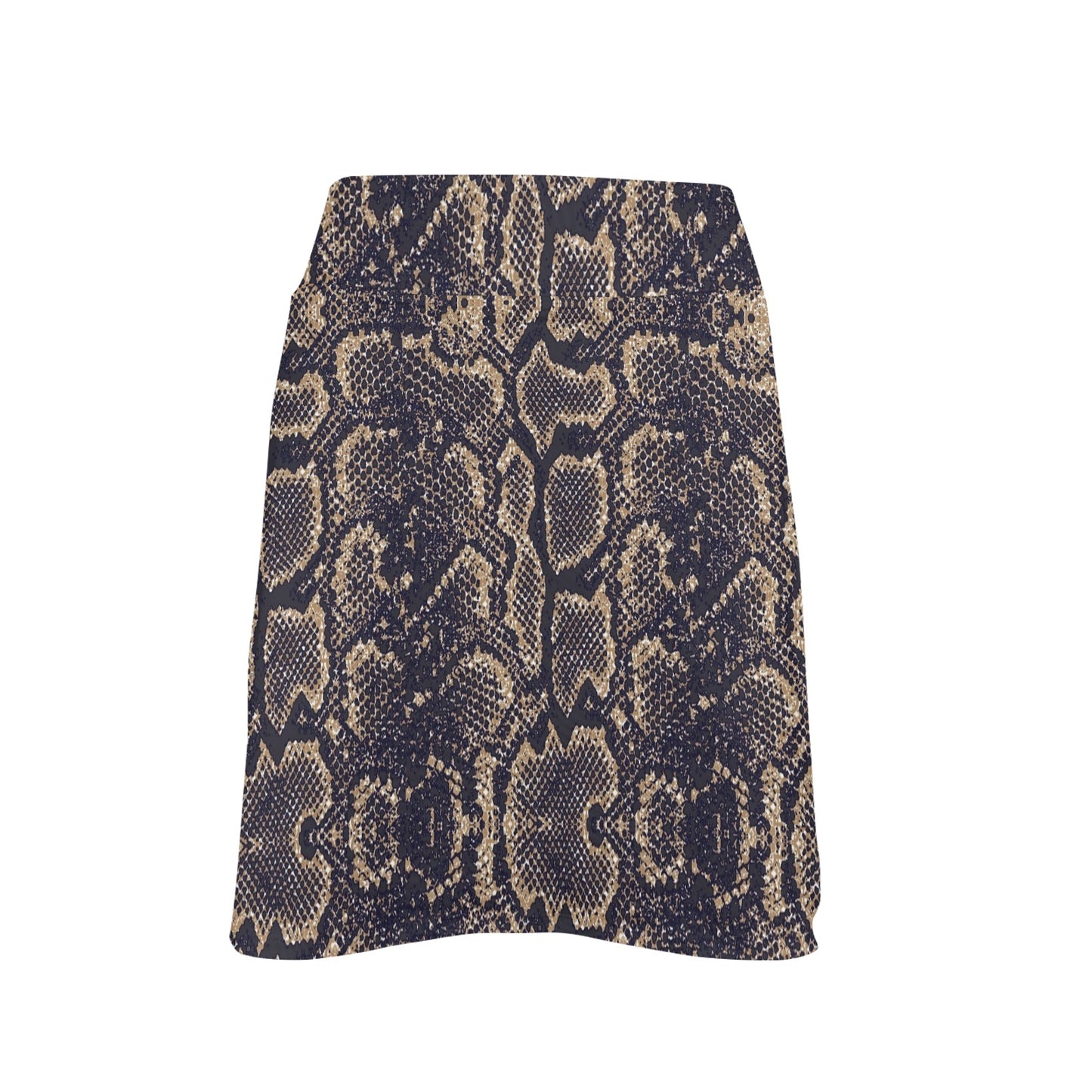 Snake Skin Pattern Print 17" Golf & Pickleball Skort with Pockets