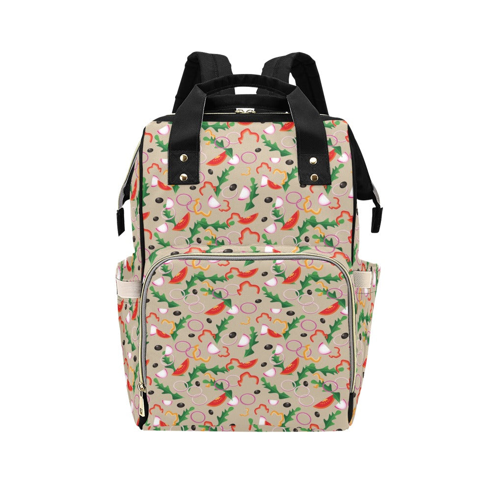 Salad Print Design LKS303 Diaper Bag Backpack