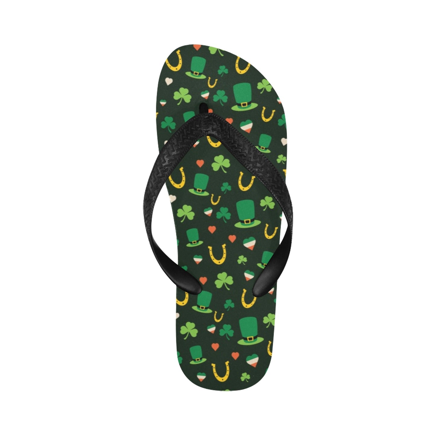 Shamrock Print Design LKS308 Flip Flops