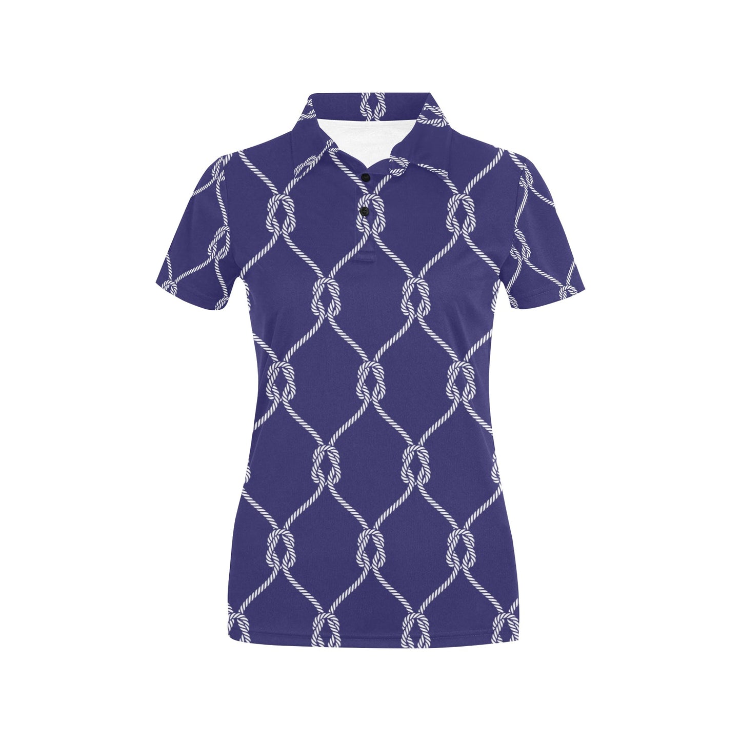 Rope Pattern Print Design A03 Women's Polo Shirt