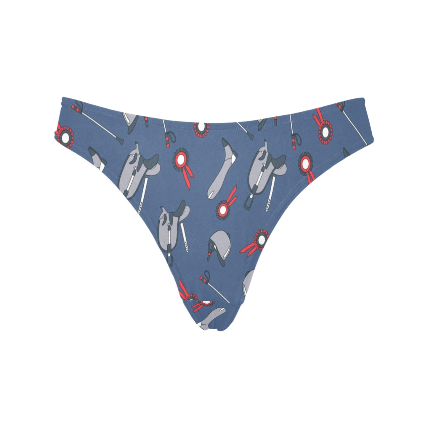 Equestrian Equipment Background Women's Thongs