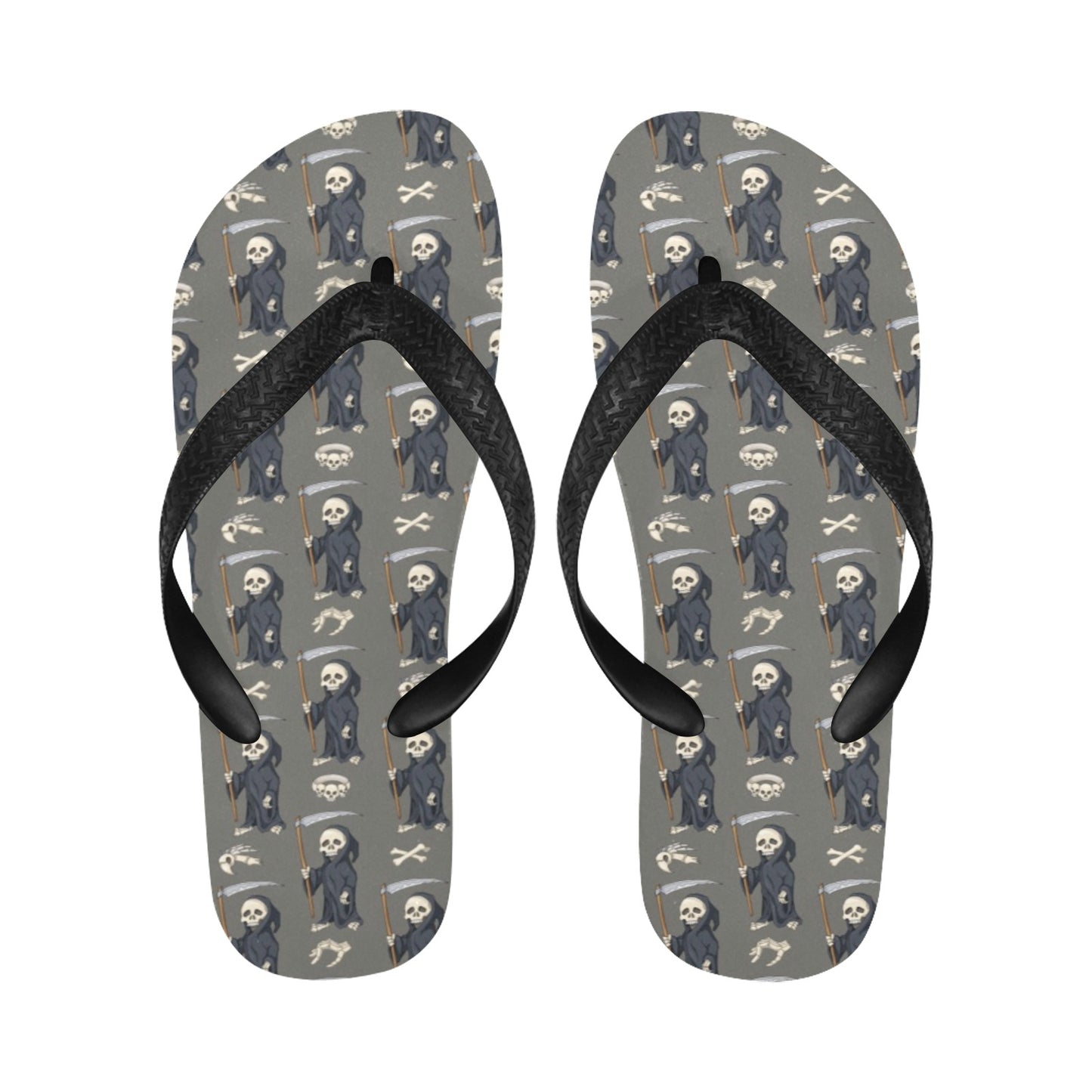 Skeleton Print Design LKS308 Flip Flops