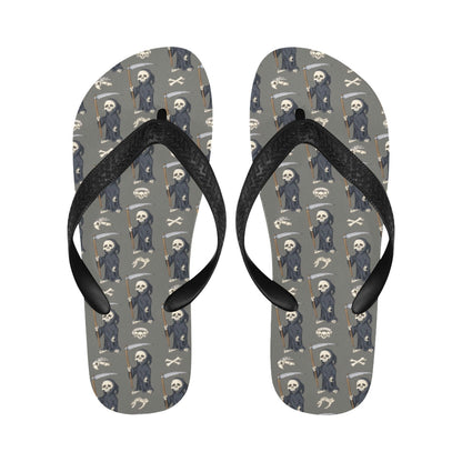 Skeleton Print Design LKS308 Flip Flops