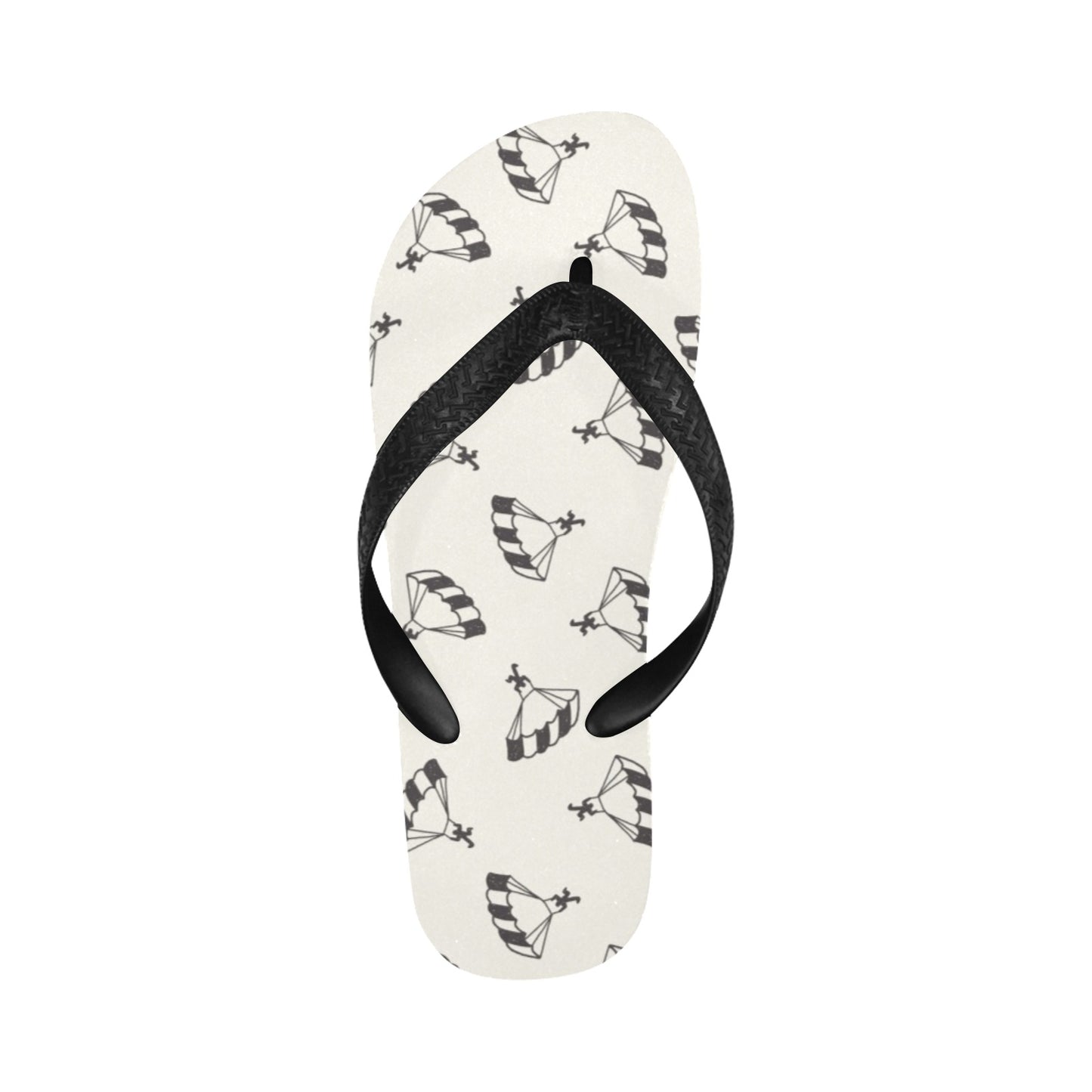 Skydiver Print Design LKS301 Flip Flops